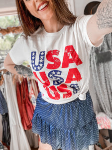 USA Stars Graphic Tee